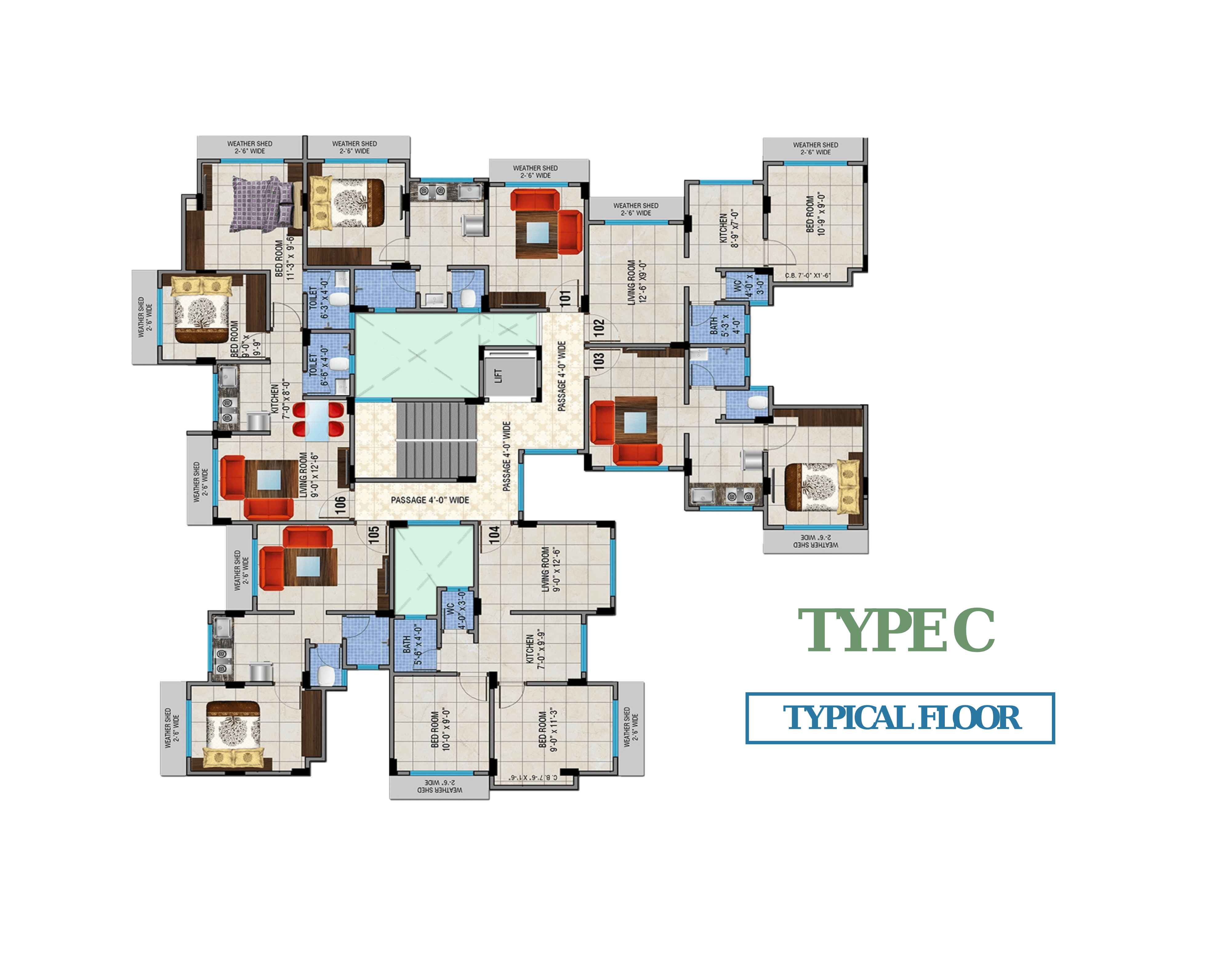 Typical Floorplan C